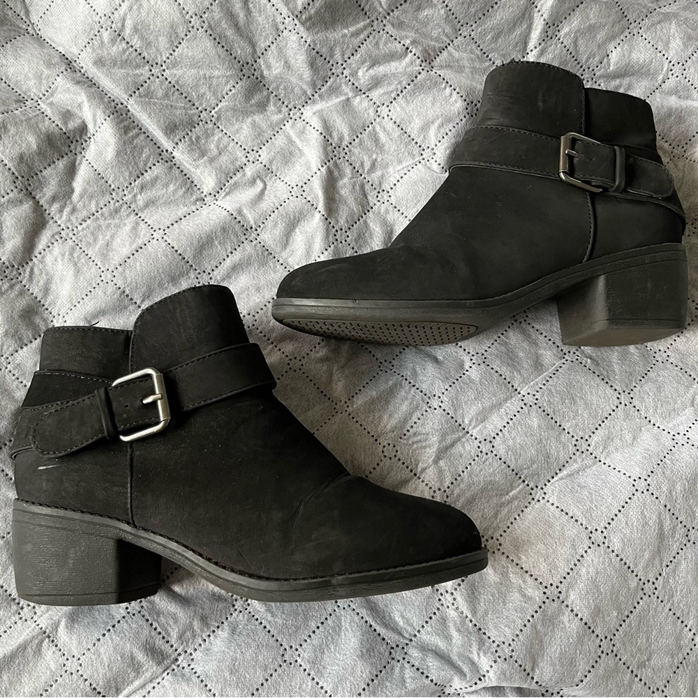 Black ankle boots